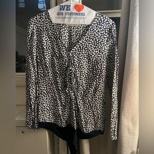 Abercrombie Floral Long Sleeve Bodysuit